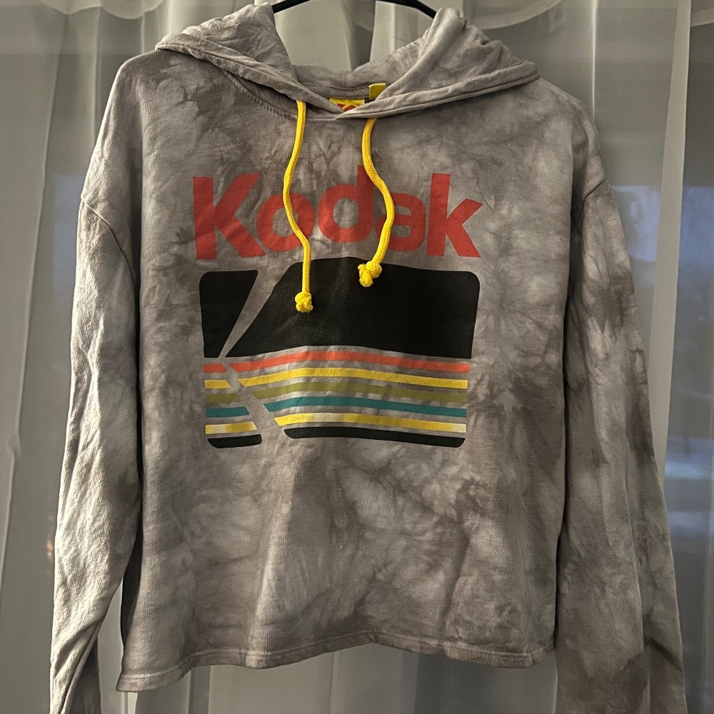 Women’s Preloved, Sz XLG, Kodak Cropped Hooded Sweatshirt, MSRP $40